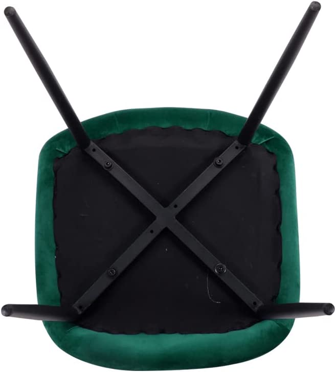 ot de 4 Chaises Vert Chaises Salle à Manger Chaises de Cuisine pour 4 Personnes,Vert AWS02414FR | LEUKHOUSE