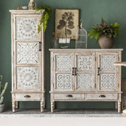 American Retro Solid Wood Entryway Cabinets and Storage Cabinets | LEUKHOME