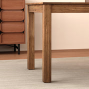 Wood Dining Table, Large Rectangular Dining Table for 4-6, 63" Farmhouse Style Kitchen Table for Home Kitchen Dining Room CA | LEUKHOUSE