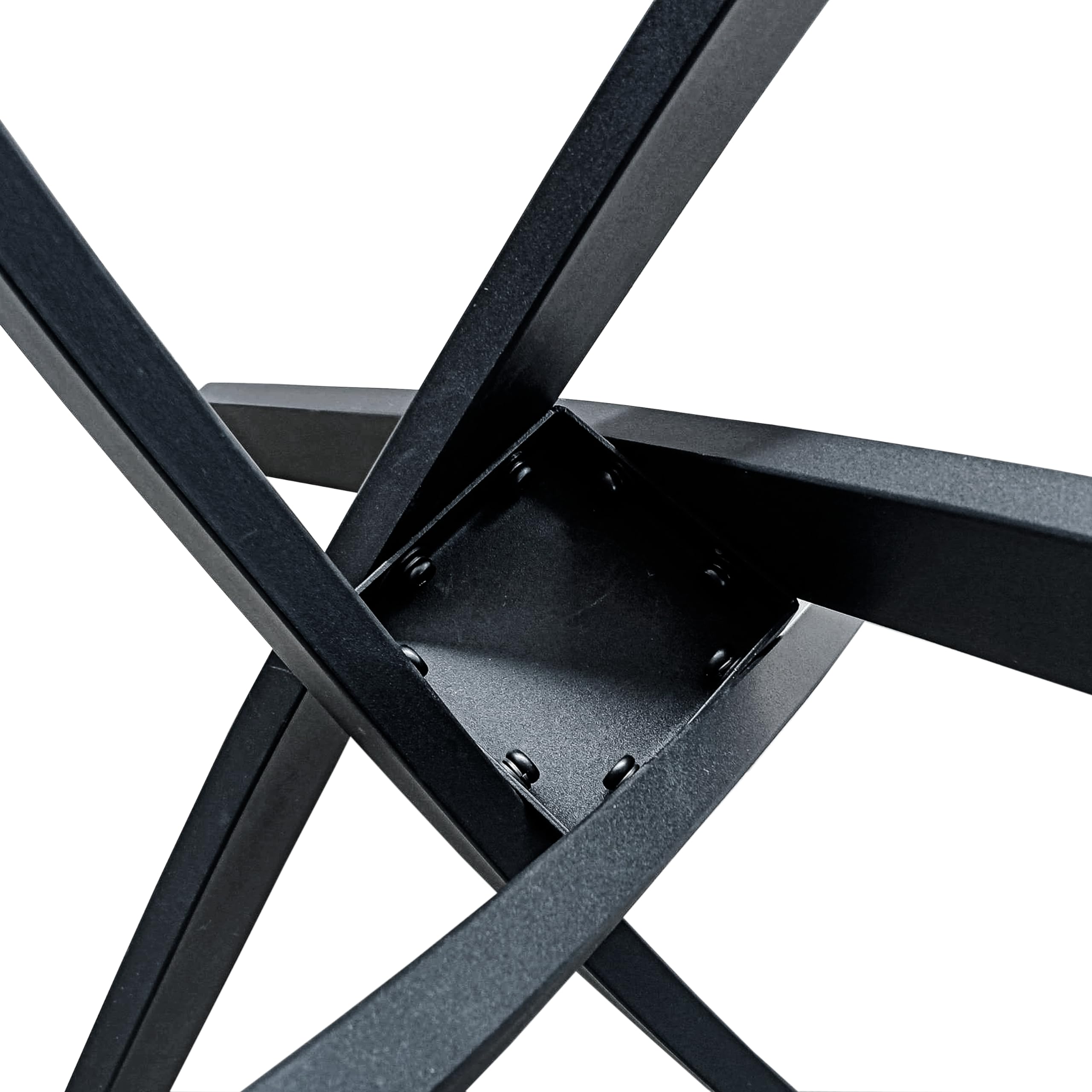 5 Piece Dining Table Table Set, Modern Tempered Glass Dining Table Set for 4 Kitchen Table Set with 4 Upholstered Chairs (Black Table with Black Chairs) US | LEUKHOUSE