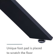 Rectangular Dining Table 120x70cm Glass/Black AWS021UK | LEUKHOUSE