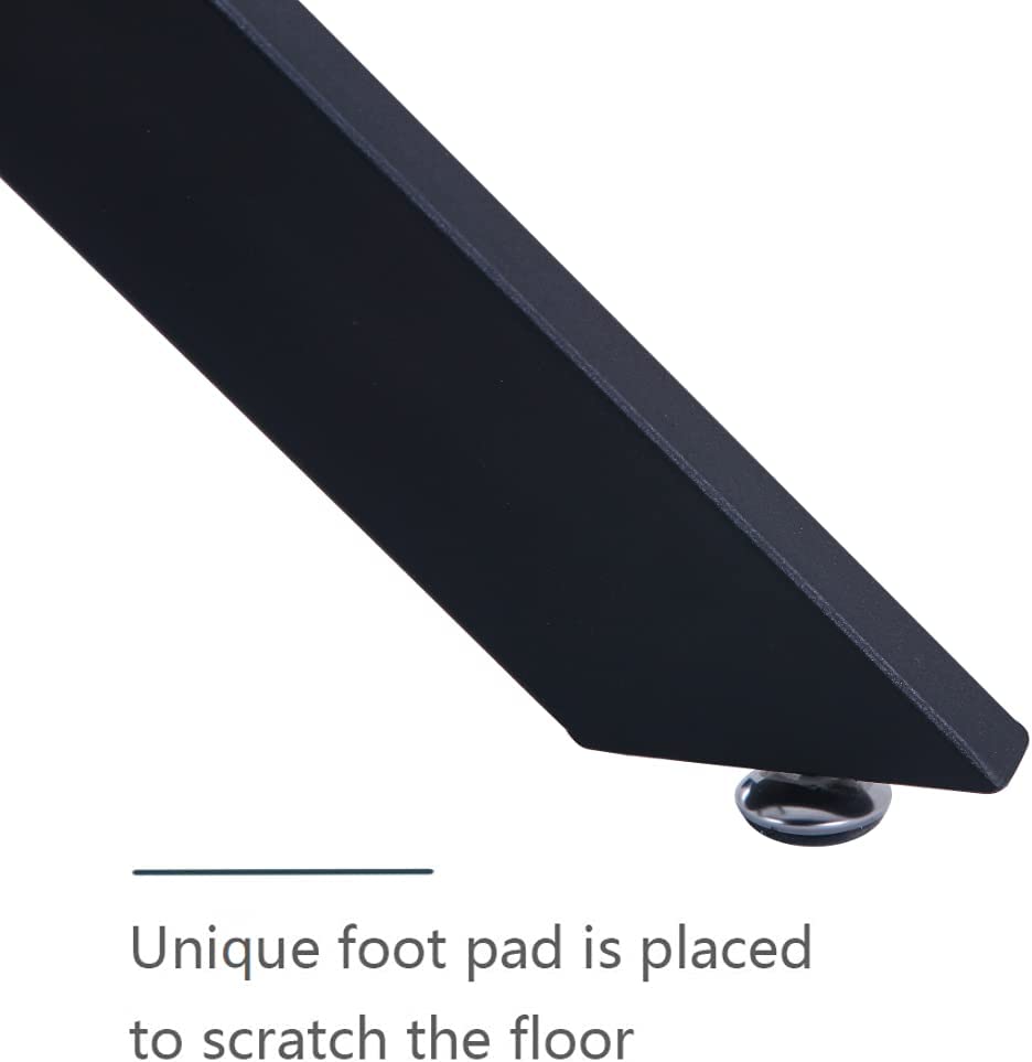 Rectangular Dining Table 120x70cm Glass/Black AWS021UK | LEUKHOUSE