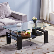 Coffee Table Rectangle Glass LKL020CTAWS | FONDHOUSE