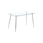 Dining Table Large Rectangular Glass LKD036DTAWS | FONDHOUSE