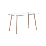 Dining Table Large Rectangular Glass LKD036DTAWS | FONDHOUSE