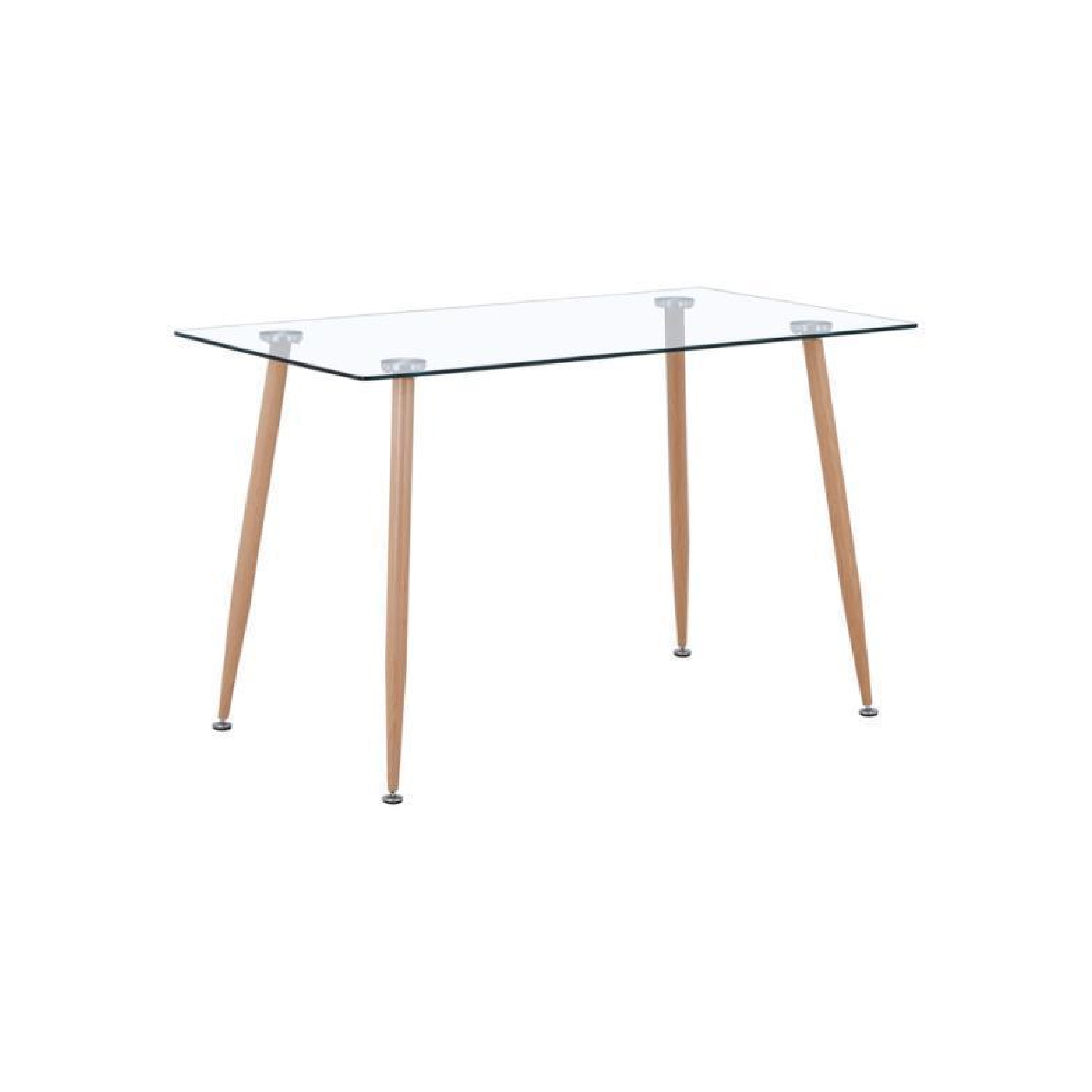 Dining Table Large Rectangular Glass LKD036DTAWS | FONDHOUSE