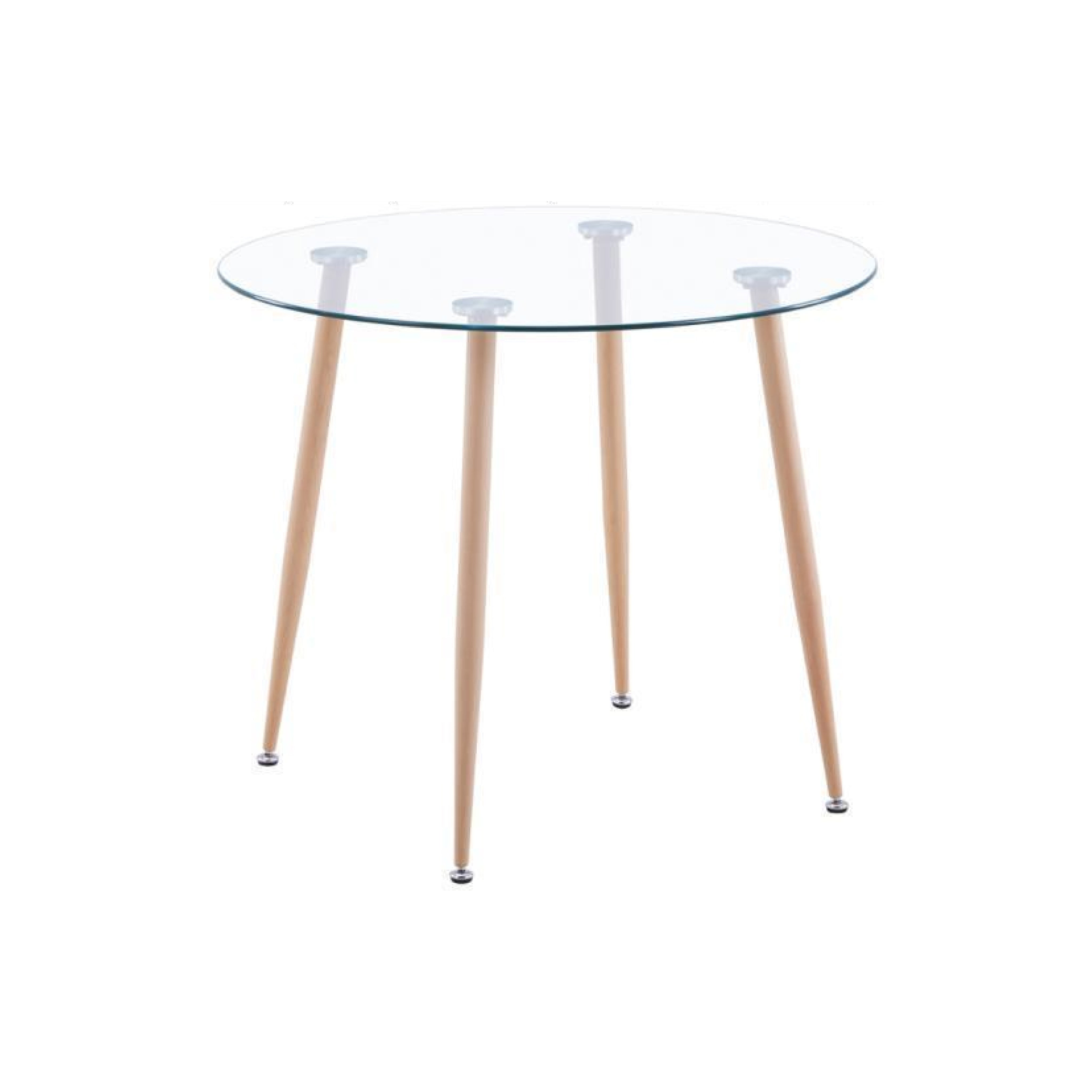 Dining Table Round Glass LKD062DTAWS | FONDHOUSE