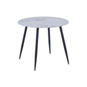 Dining Table.Round Glass LKD135DTAWS | FONDHOUSE
