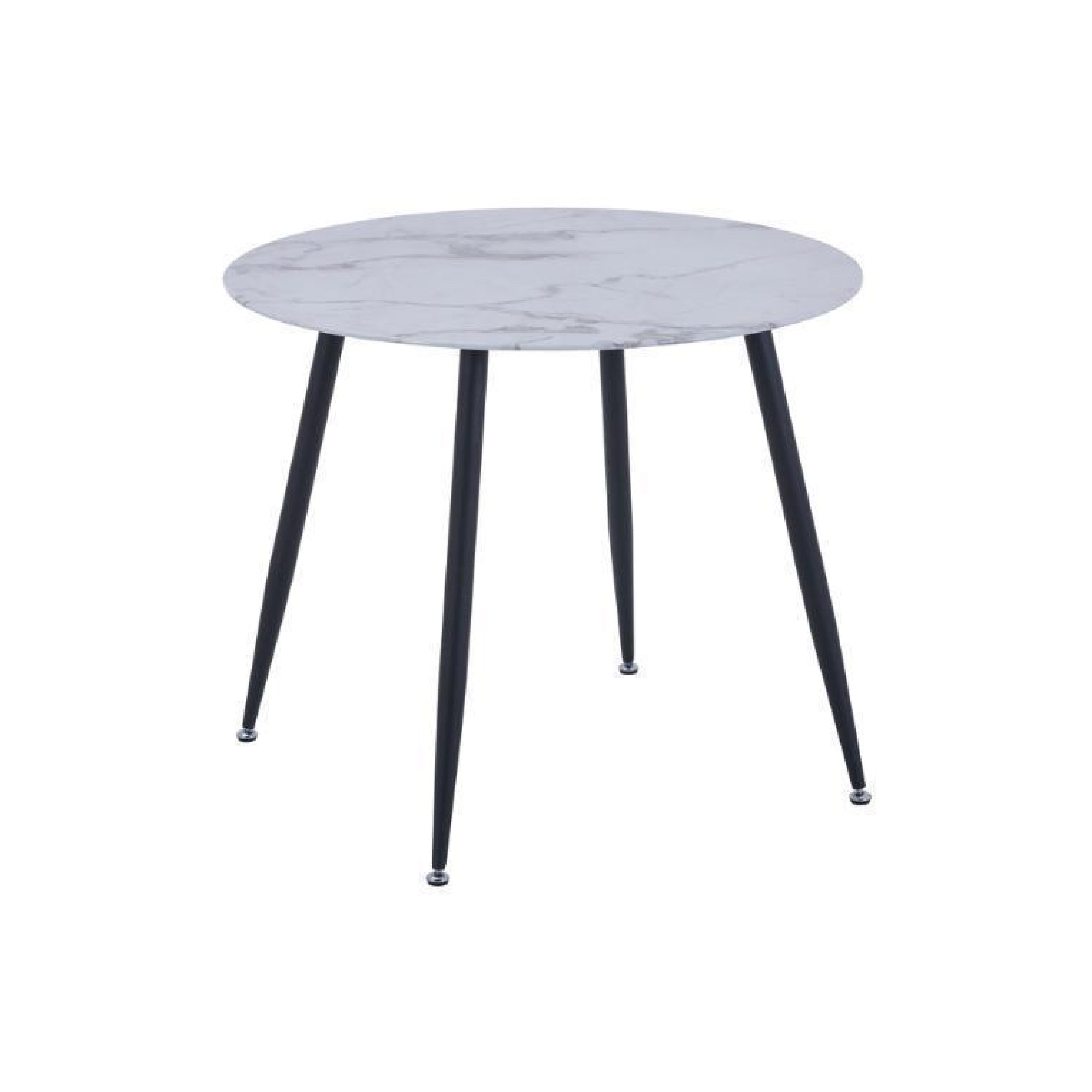 Dining Table.Round Glass LKD135DTAWS | FONDHOUSE