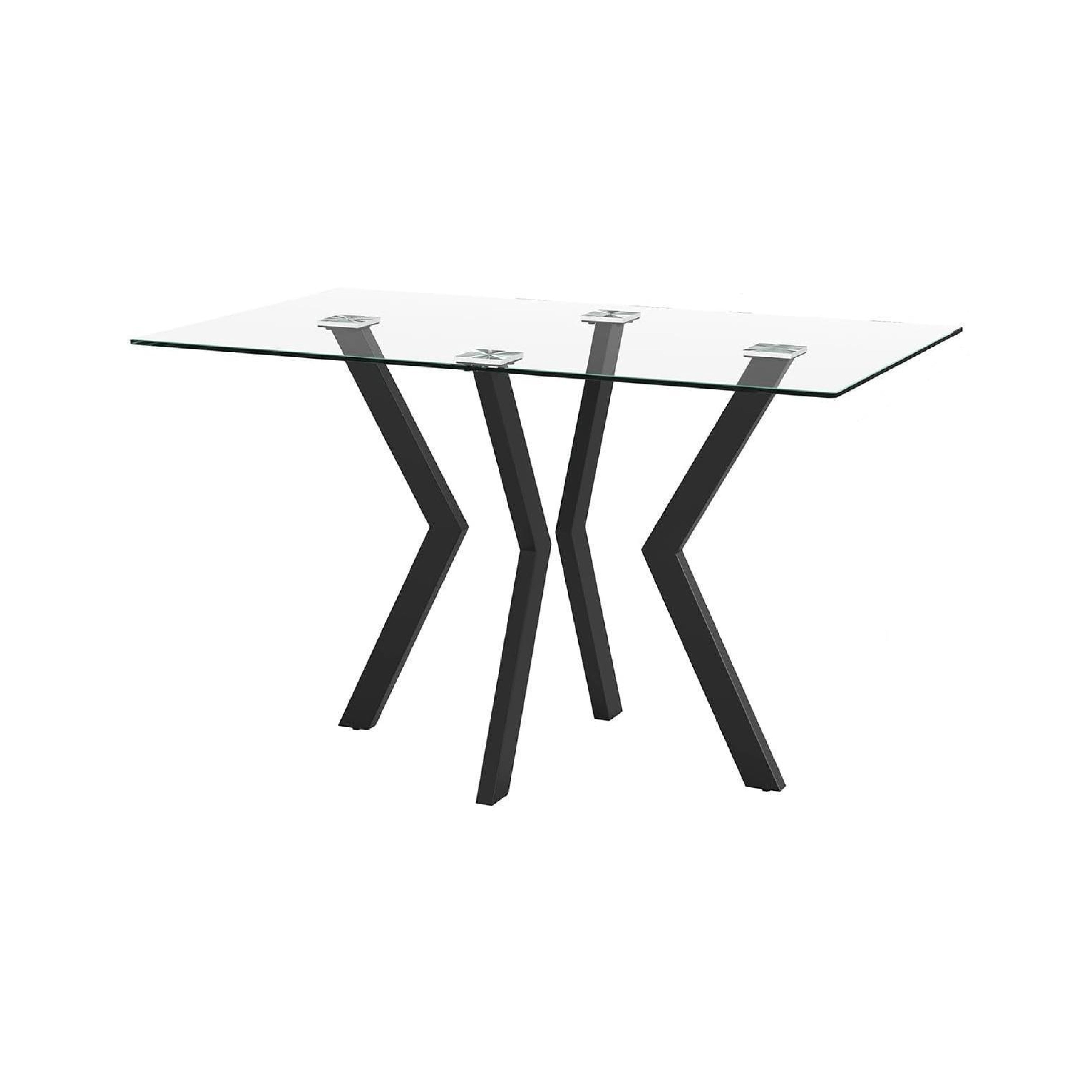 Dining Table Rectangular Glass LKD193DTAWS | FONDHOUSE