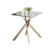 Side Table Square Glass LKL202STAWS | FONDHOUSE