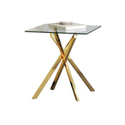 Side Table Square Glass LKL202STAWS | FONDHOUSE