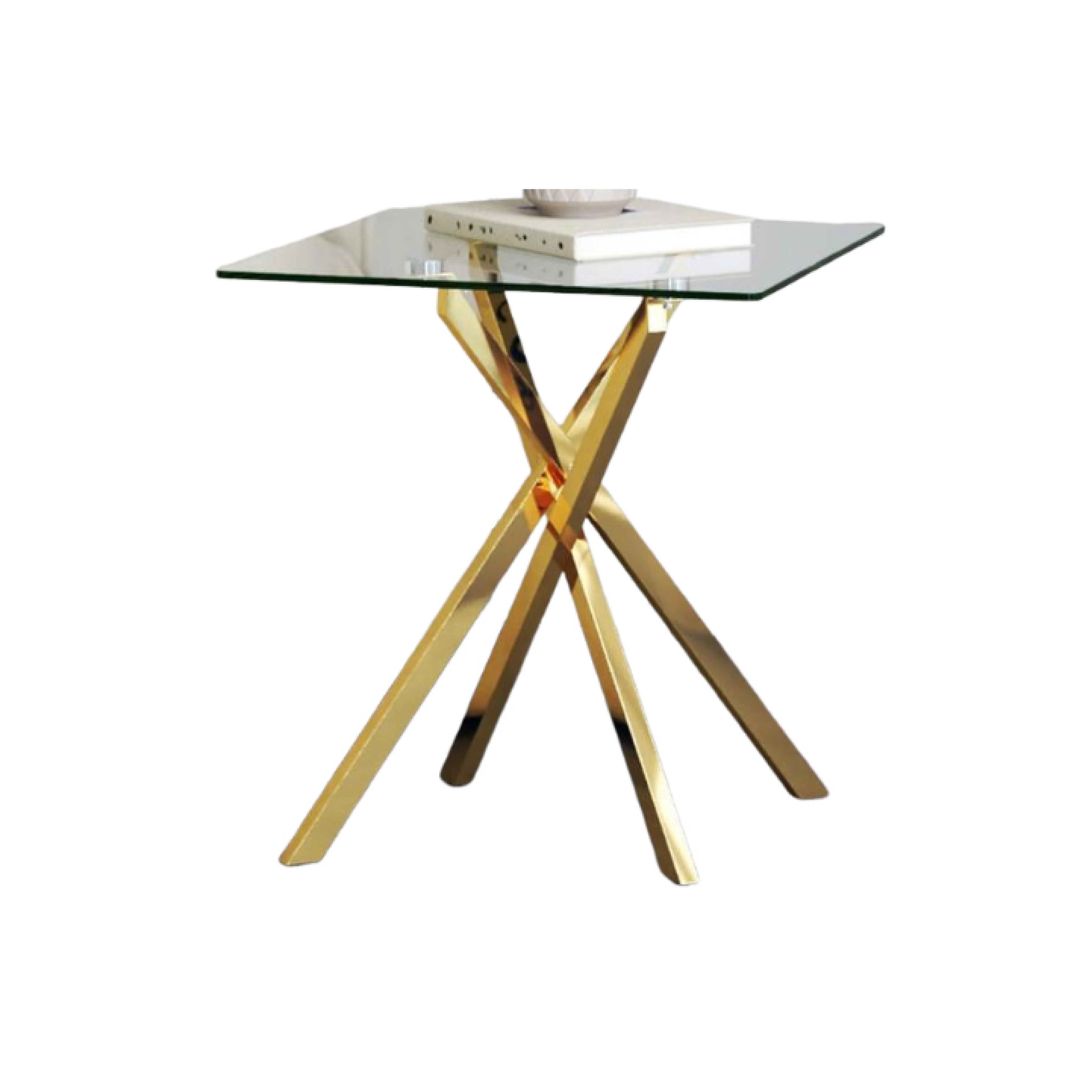 Side Table Square Glass LKL202STAWS | FONDHOUSE