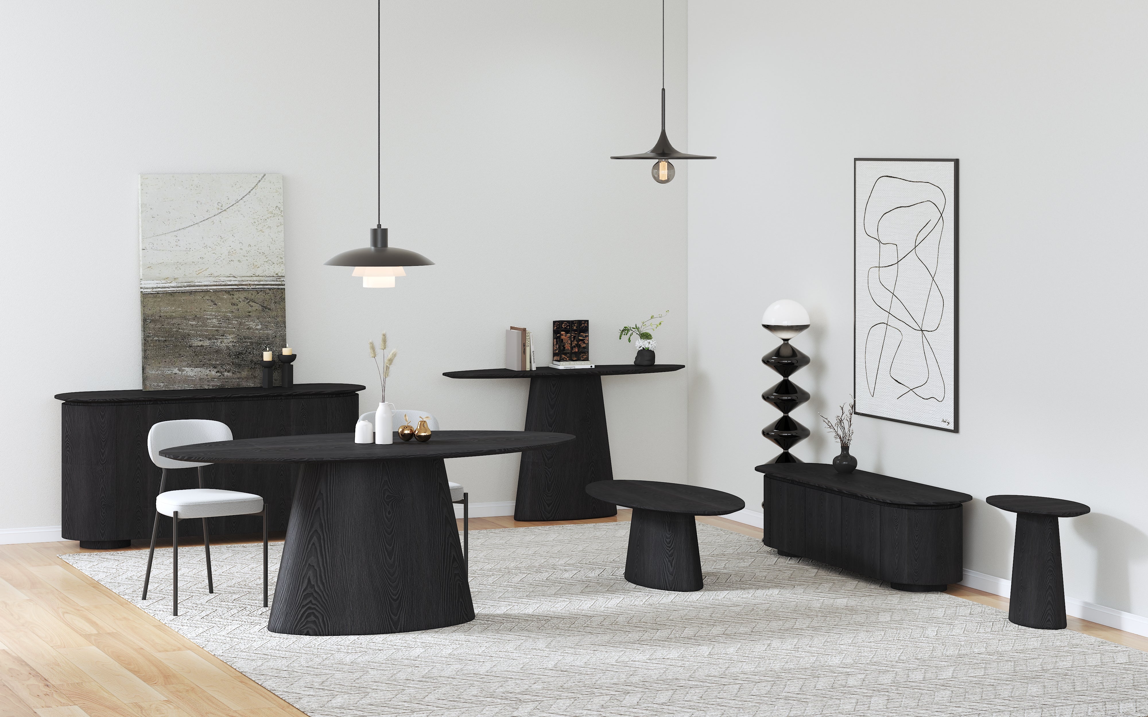 Приставной столик из шпона МДФ AYP005 | AOYA