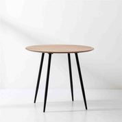 Dining Table Oak Veneer MDF LKDT011DTBD | LEUKHOME