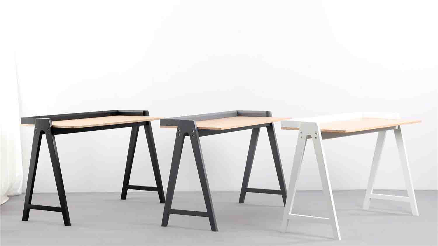 Office Table Oak Veneer MDF LKWT002OTBD | LEUKHOME