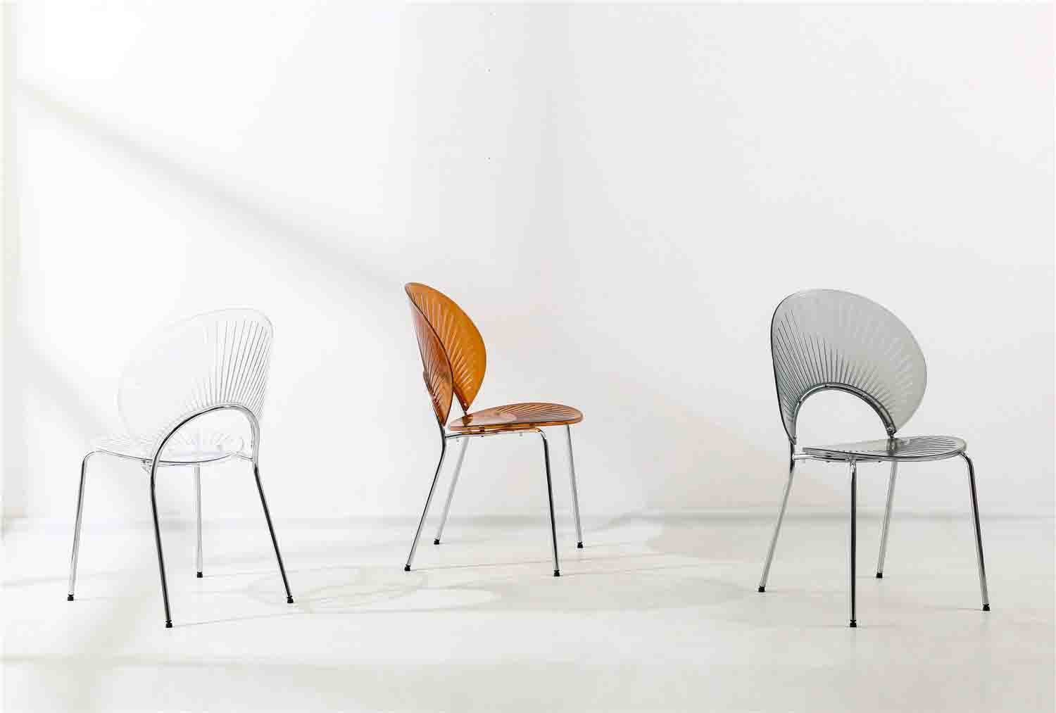 Plastic Chair PET (4 Chairs) LKD8636PCBD | LEUKHOME