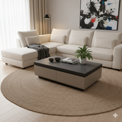 Coffee Table Sintered Stone Baking Paint Wood Veneer‌ LKL050CTAYG | LEUKHOME