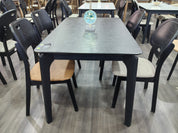 Dining Table Artificial Stone Solid Wood LKD027DTYS | LEUKHOME