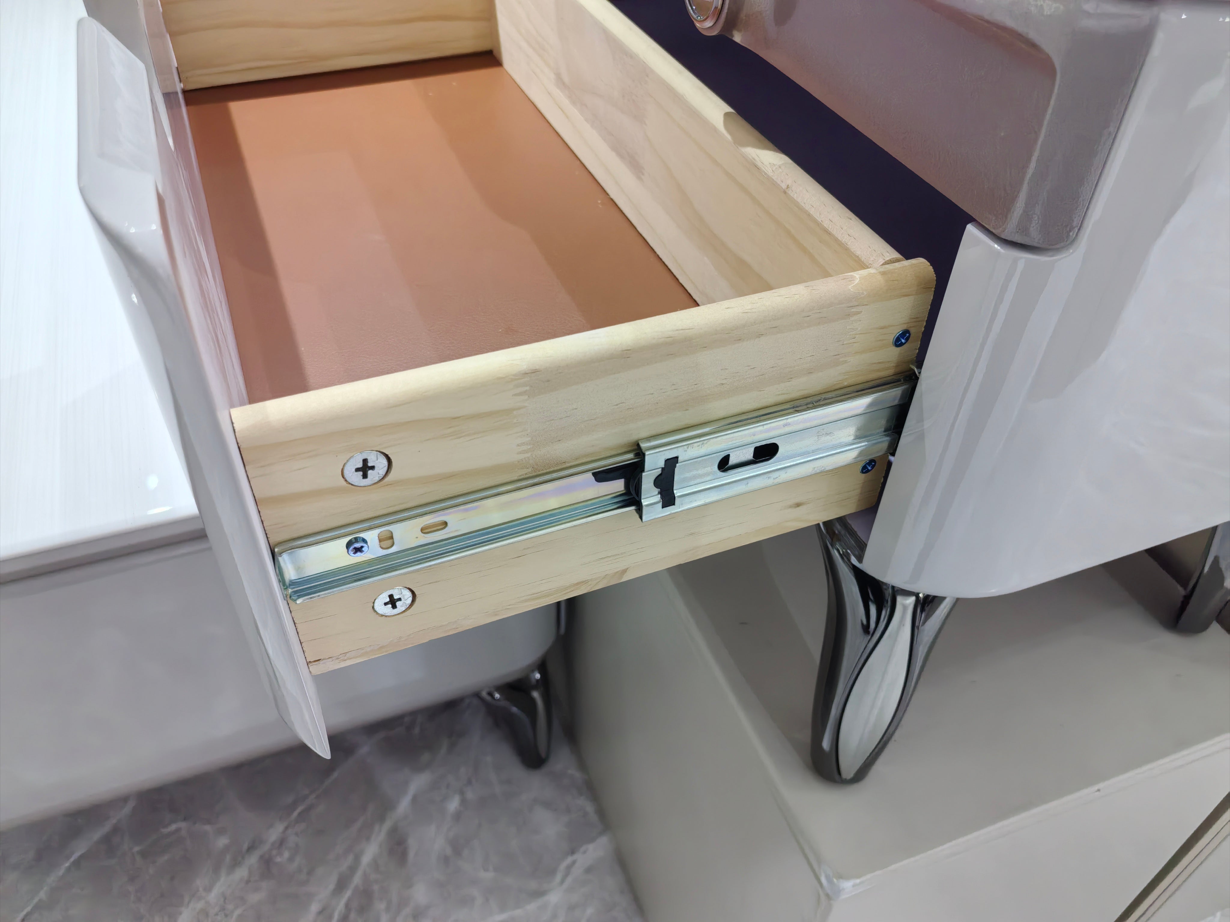 Coffee Table Artificial Stone Baking Paint LKL007CTANJ | LEUKHOME