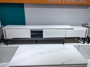 TV Stand Artificial Stone Baking Paint LKL012TSANJ | LEUKHOME