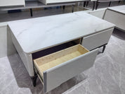 Coffee Table Artificial Stone Baking Paint LKL011CTANJ | LEUKHOME