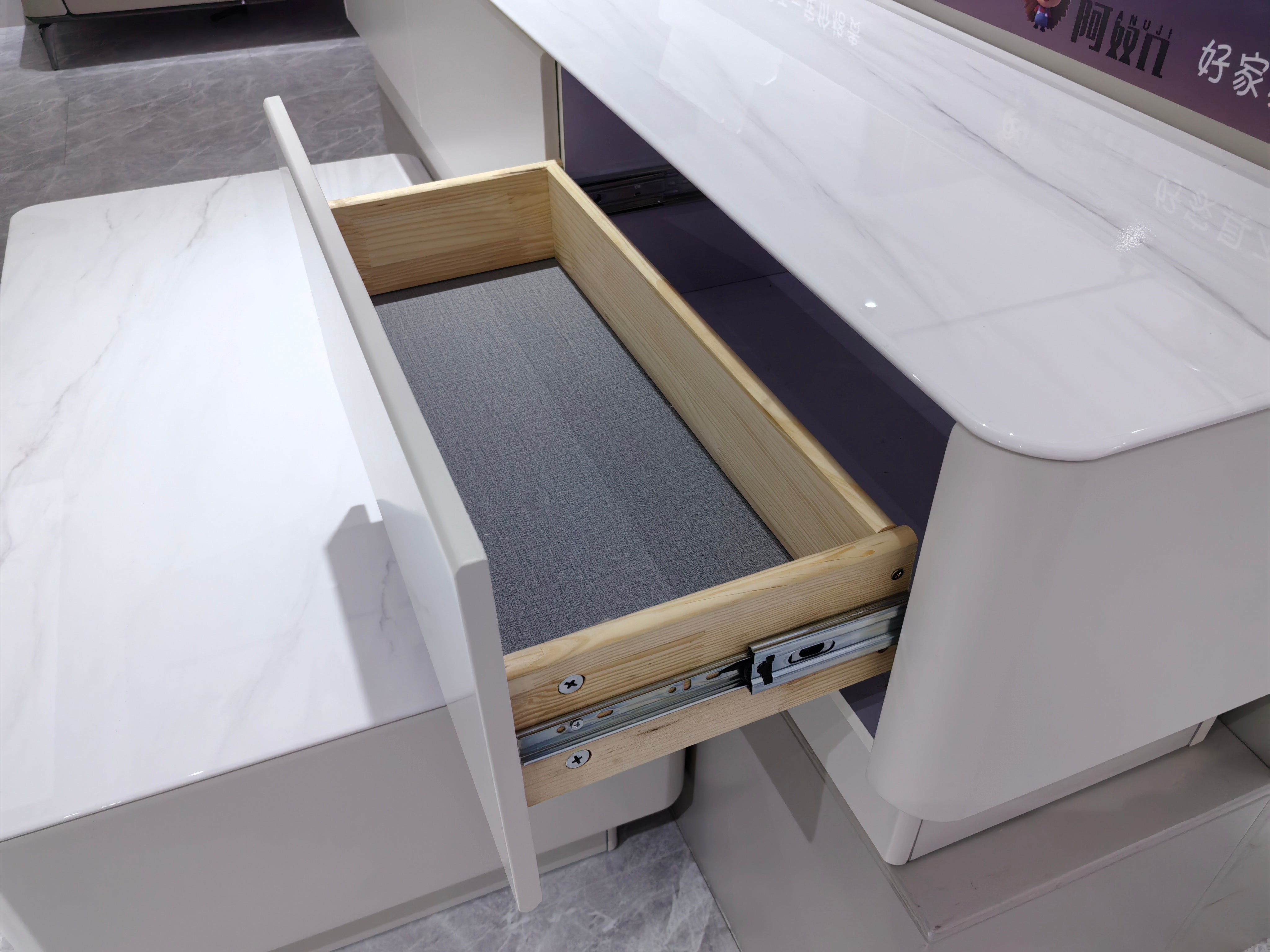 Coffee Table Artificial Stone Baking Paint LKL013CTANJ | LEUKHOME