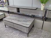 Coffee Table Artificial Stone Baking Paint LKL015CTANJ | LEUKHOME