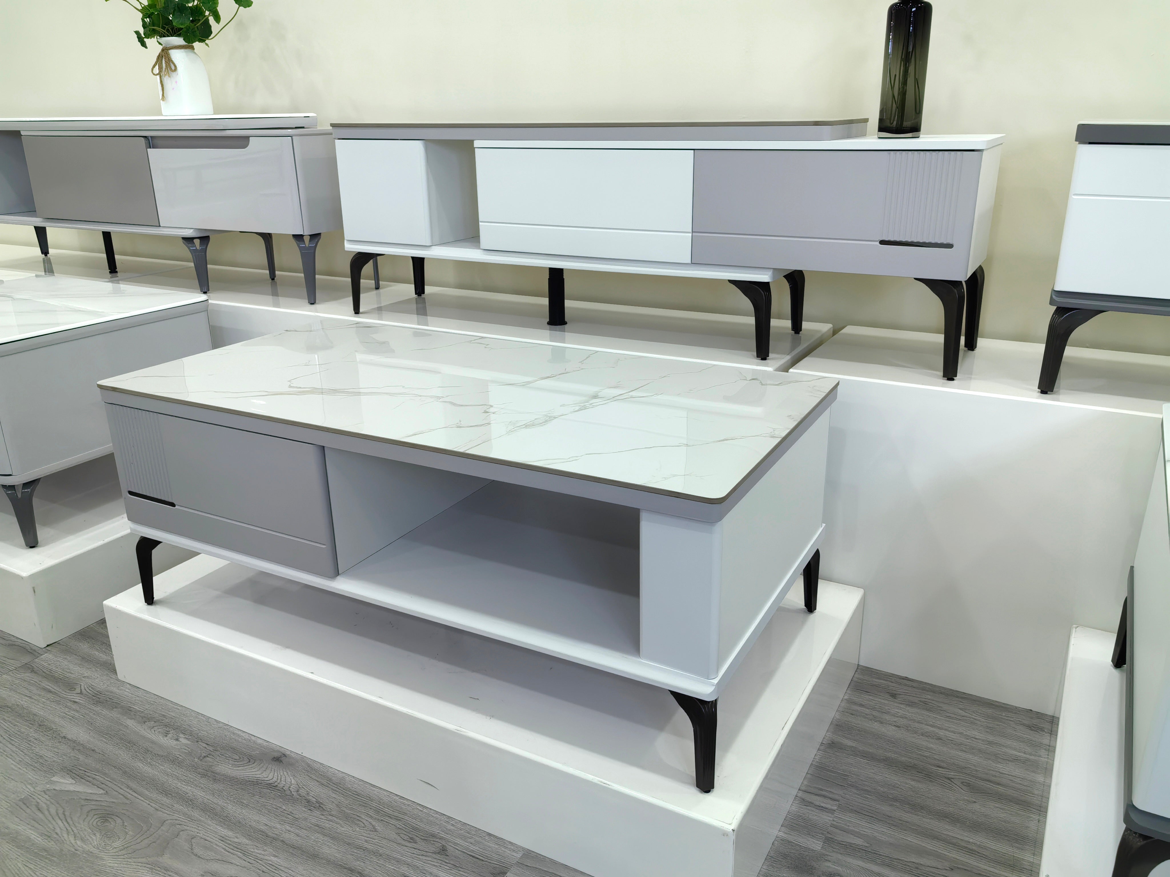 Coffee Table Sintered Stone Baking Paint LKL055CTJKN | LEUKHOME