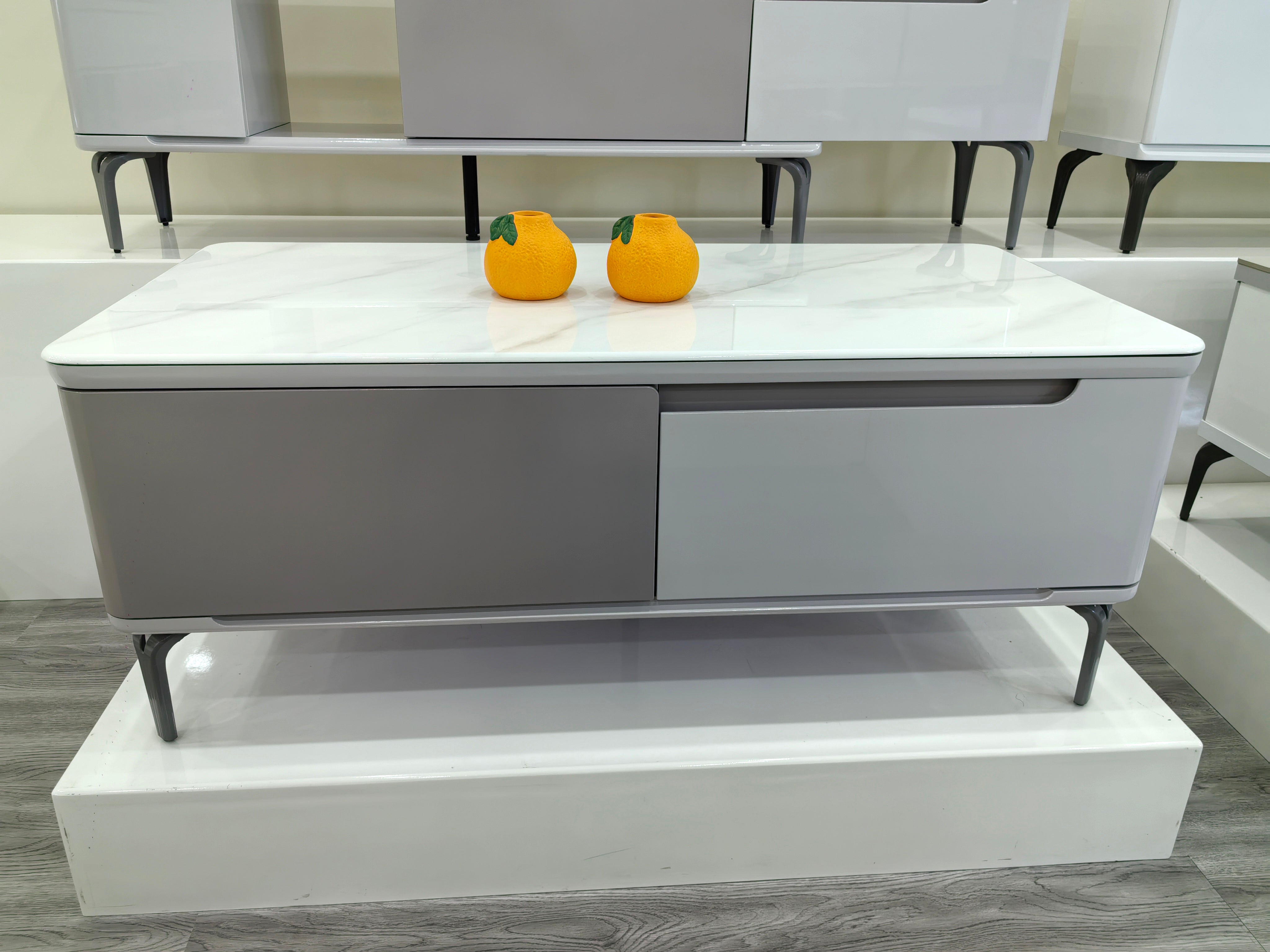 Coffee Table Artificial Stone Baking Paint LKL057CTJKN | LEUKHOME