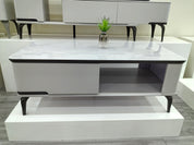 Coffee Table Artificial Stone Baking Paint LKL059CTJKN | LEUKHOME