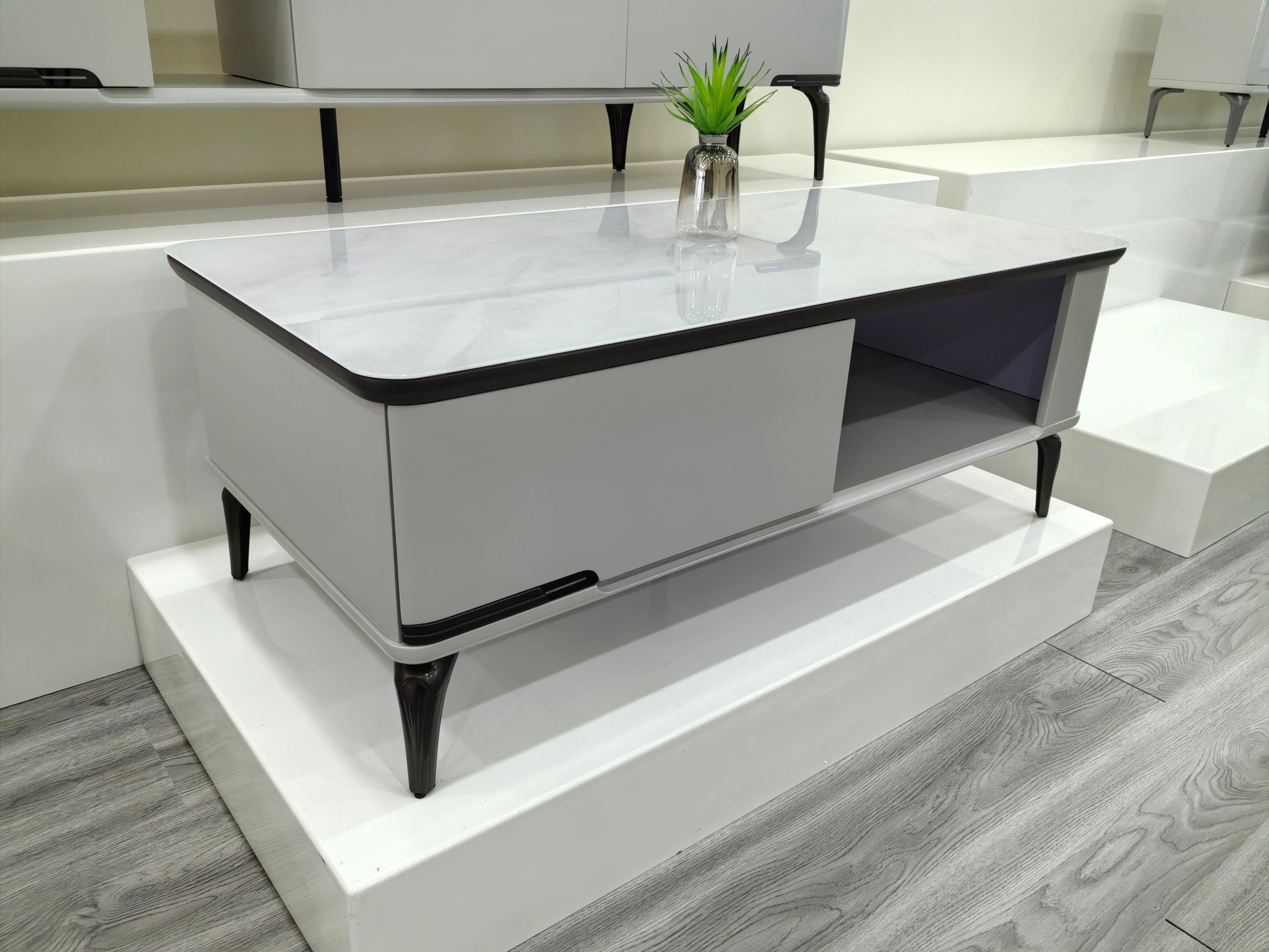 Coffee Table Artificial Stone Baking Paint LKL059CTJKN | LEUKHOME