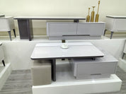 Coffee Table Artificial Stone Baking Paint LKL063CTJKN | LEUKHOME