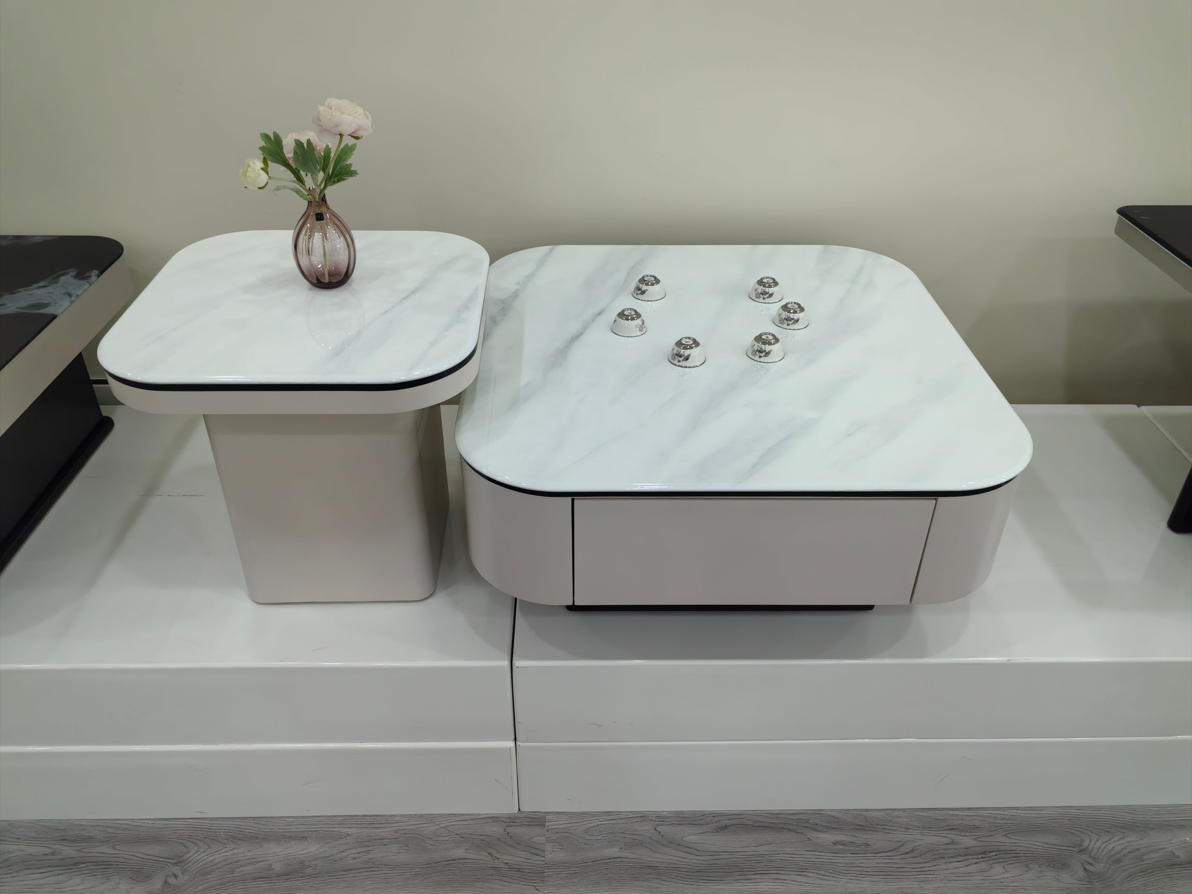 Coffee Table Artificial Stone Baking Paint LKL066CTJKN | LEUKHOME