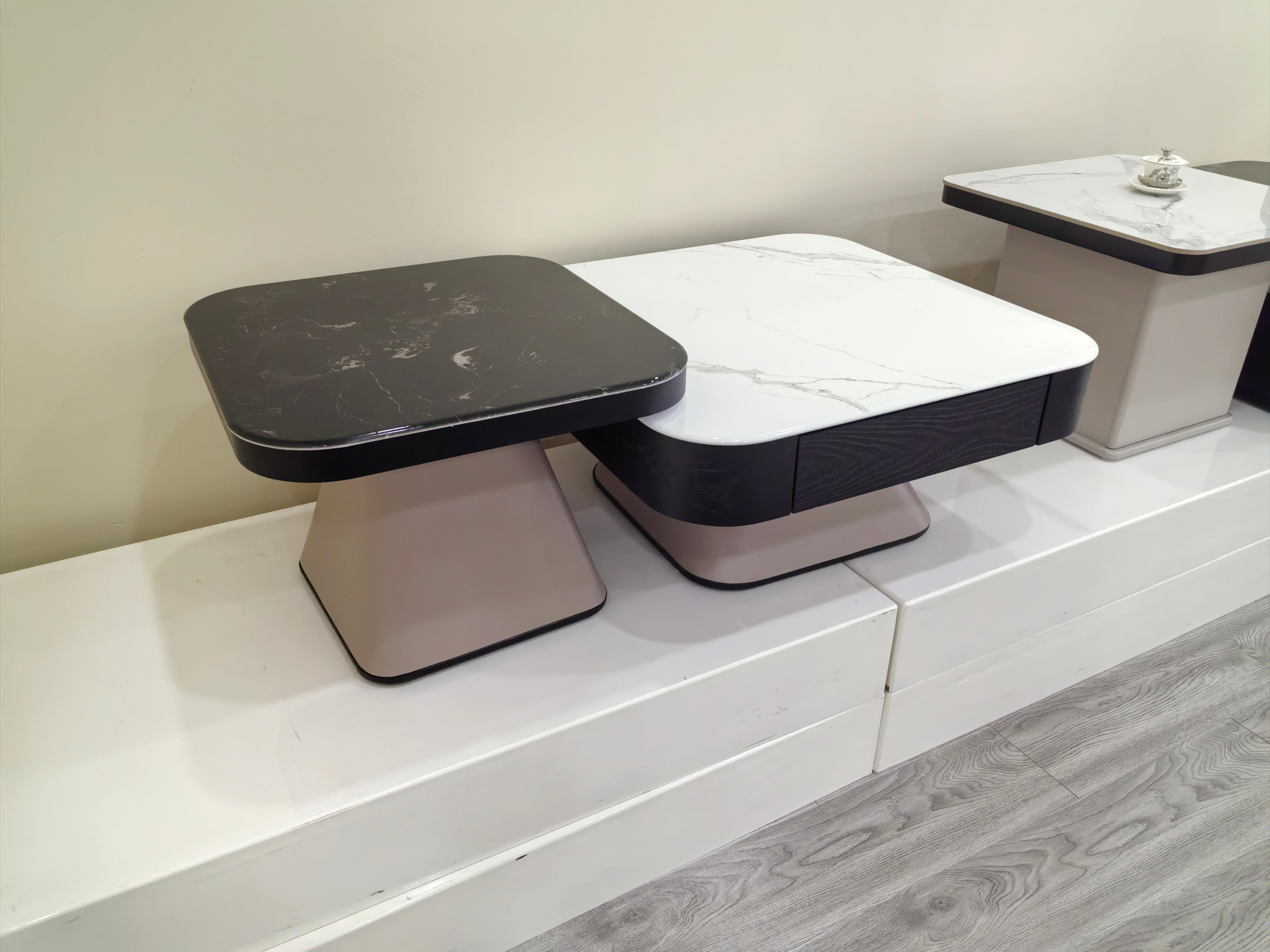 Coffee Table Artificial Stone Baking Paint LKL067CTJKN | LEUKHOME