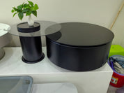 Coffee Table Glass Baking Paint LKL068CTJKN | LEUKHOME