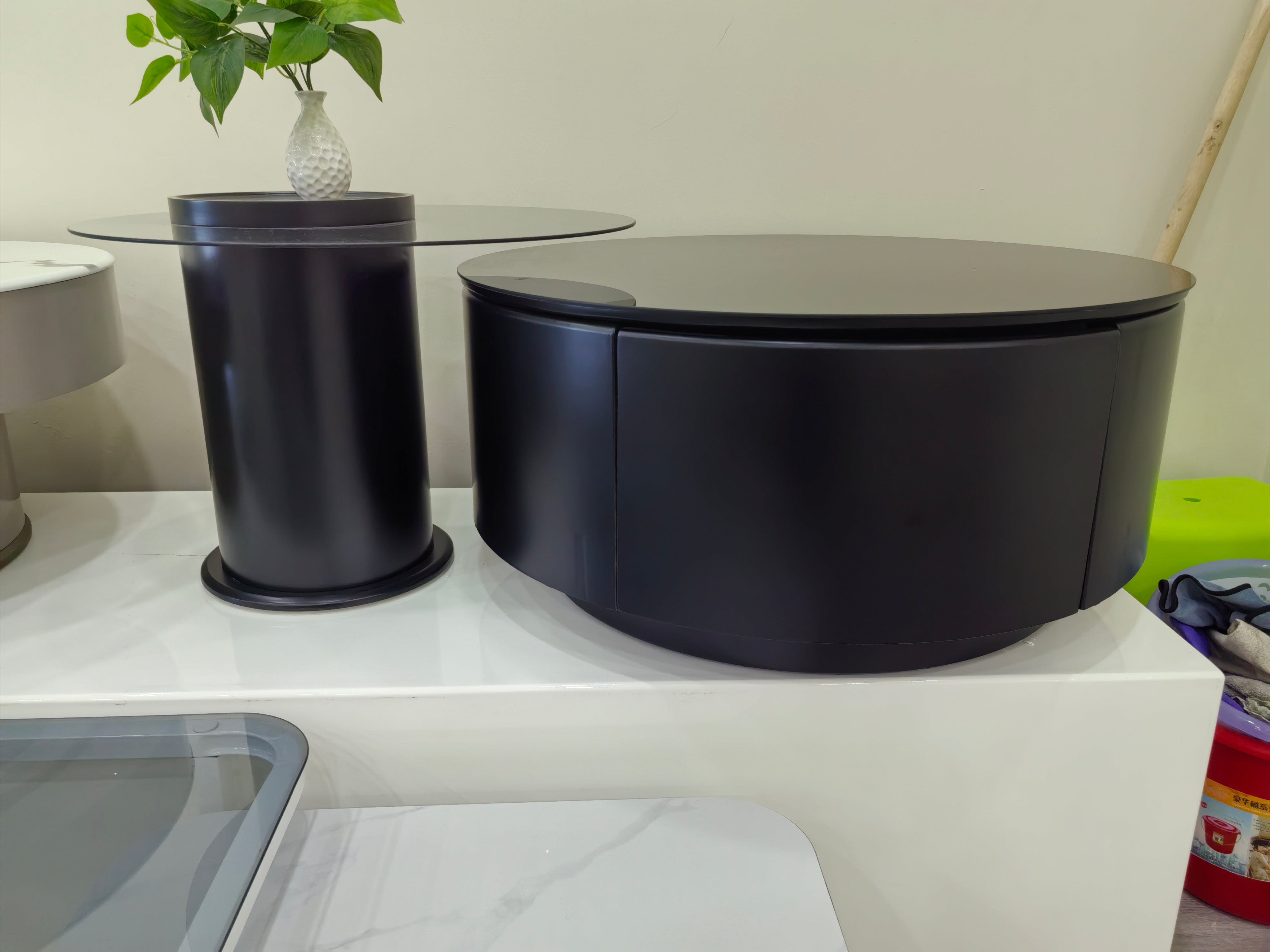 Coffee Table Glass Baking Paint LKL068CTJKN | LEUKHOME