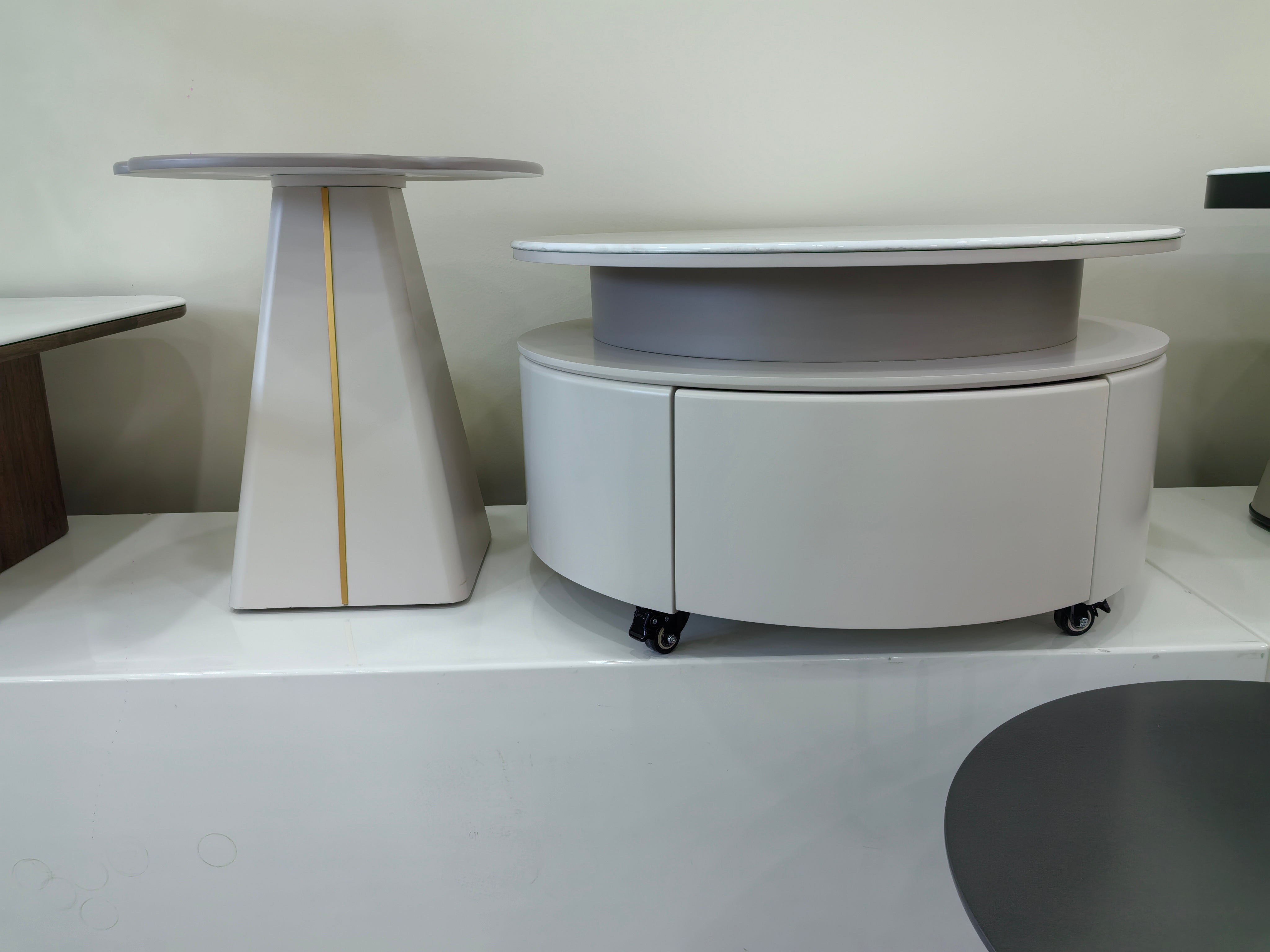 Coffee Table Artificial Stone Baking Paint LKL070CTJKN | LEUKHOME