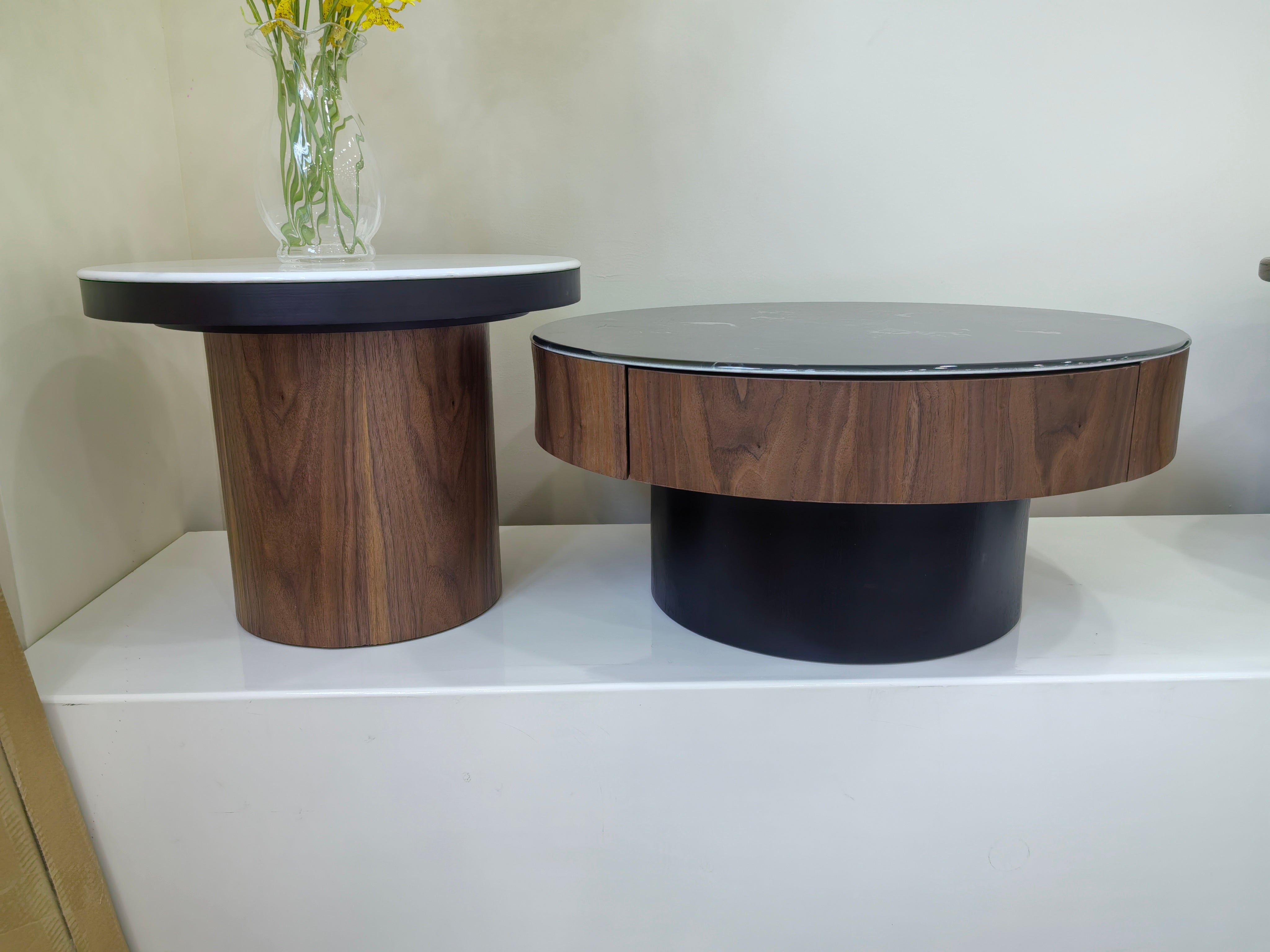 Coffee Table Artificial Stone Baking Paint LKL071CTJKN | LEUKHOME