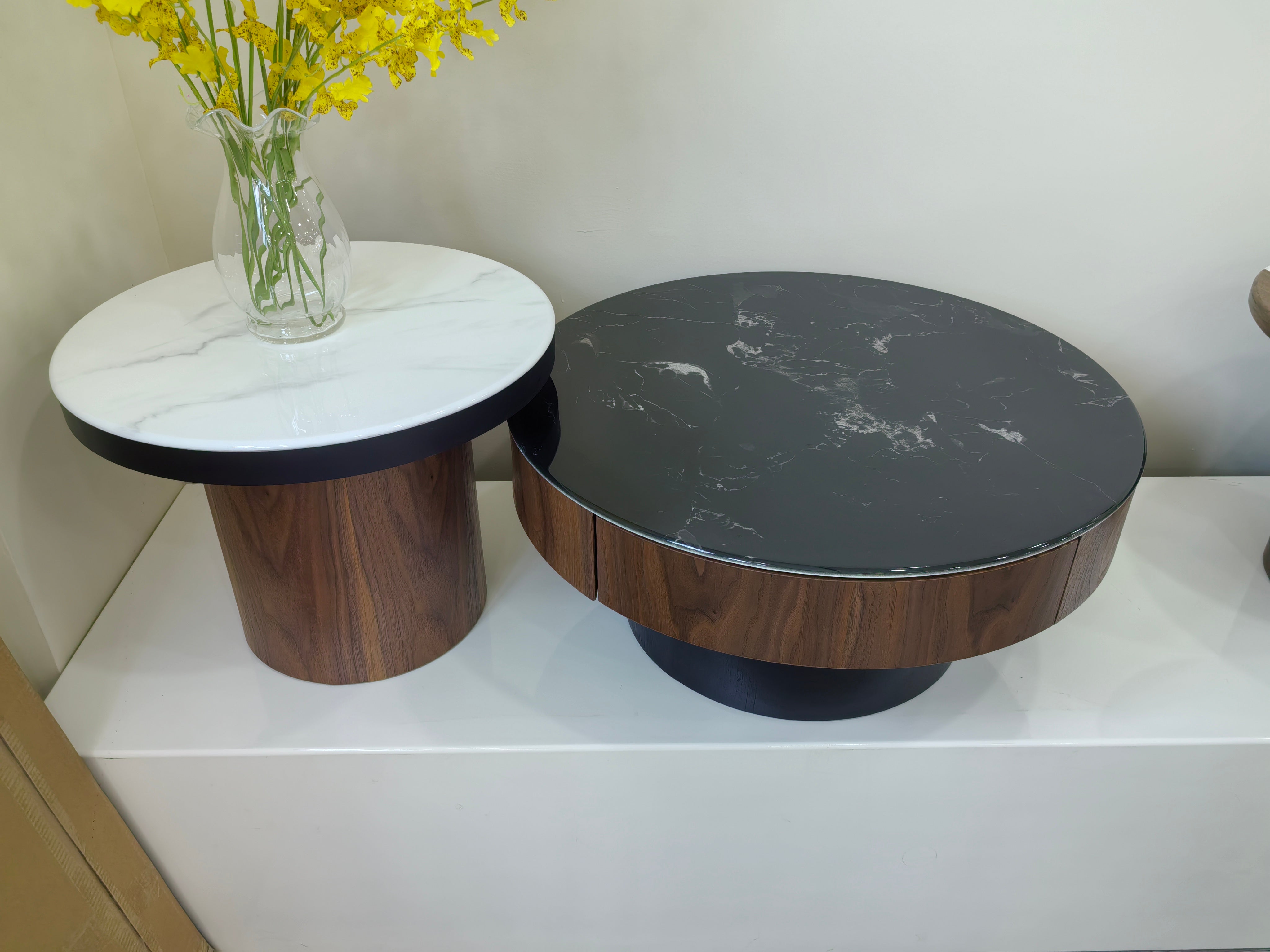 Coffee Table Artificial Stone Baking Paint LKL071CTJKN | LEUKHOME