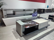 TV Stand Artificial Stone Saddle Leather Wood Veneer‌ LKL018TSZZ | LEUKHOME