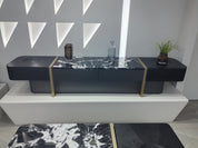 TV Stand Artificial Stone LKL020TSZZ | LEUKHOME