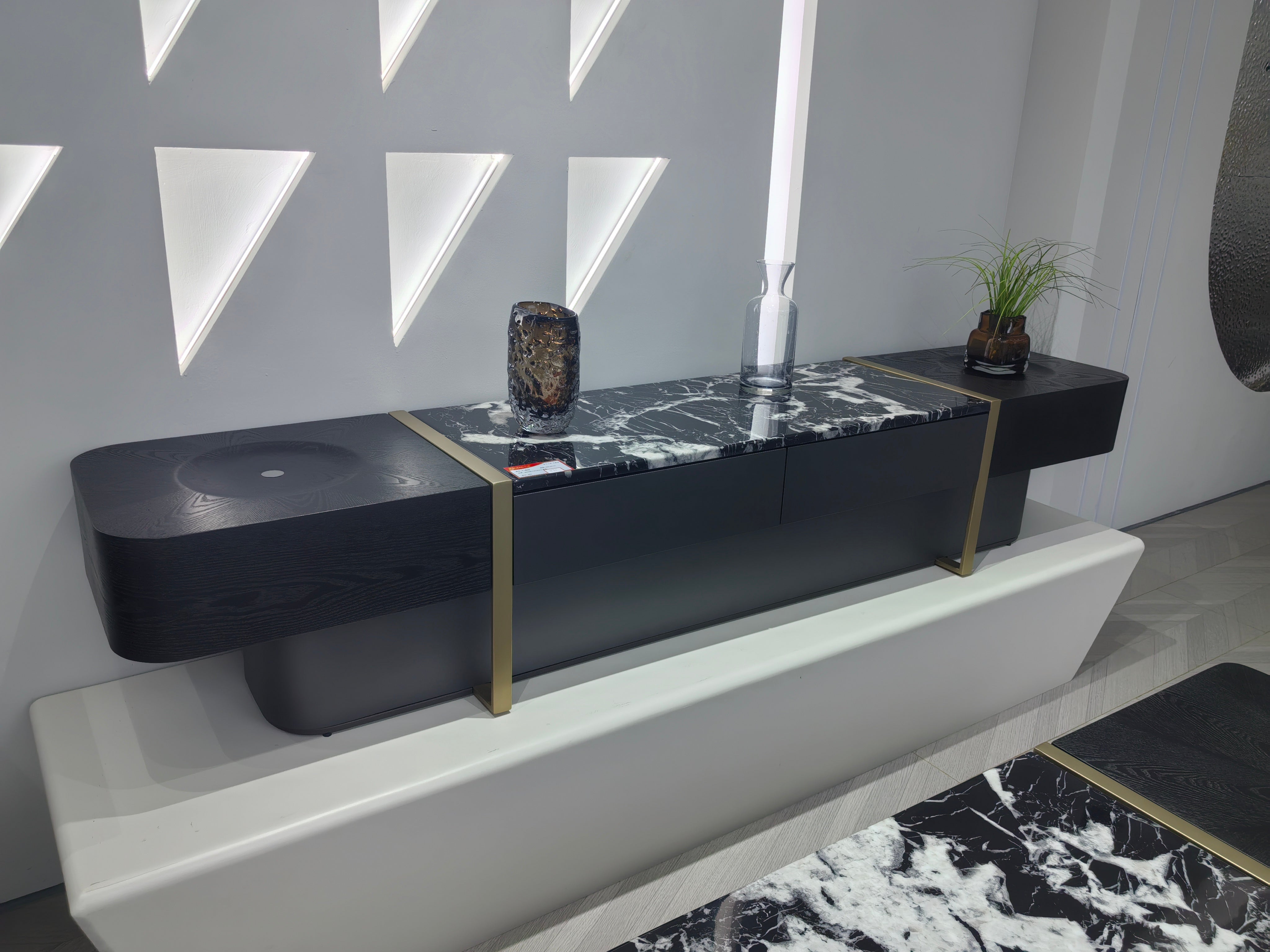 TV Stand Artificial Stone LKL020TSZZ | LEUKHOME