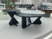 Coffee Table Artificial Stone Wood Veneer‌ LKL025CTZZ | LEUKHOME