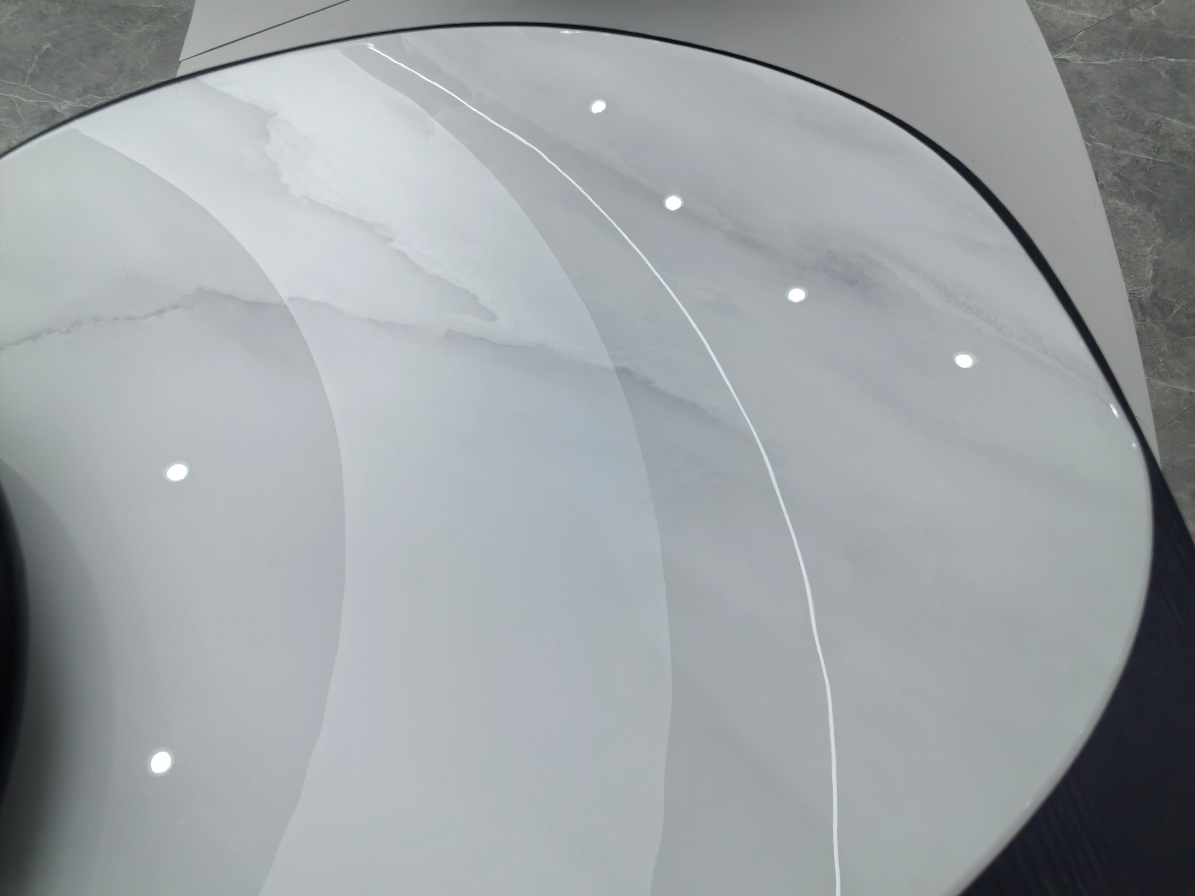 Coffee Table Artificial Stone Wood Veneer‌ LKL025CTZZ | LEUKHOME