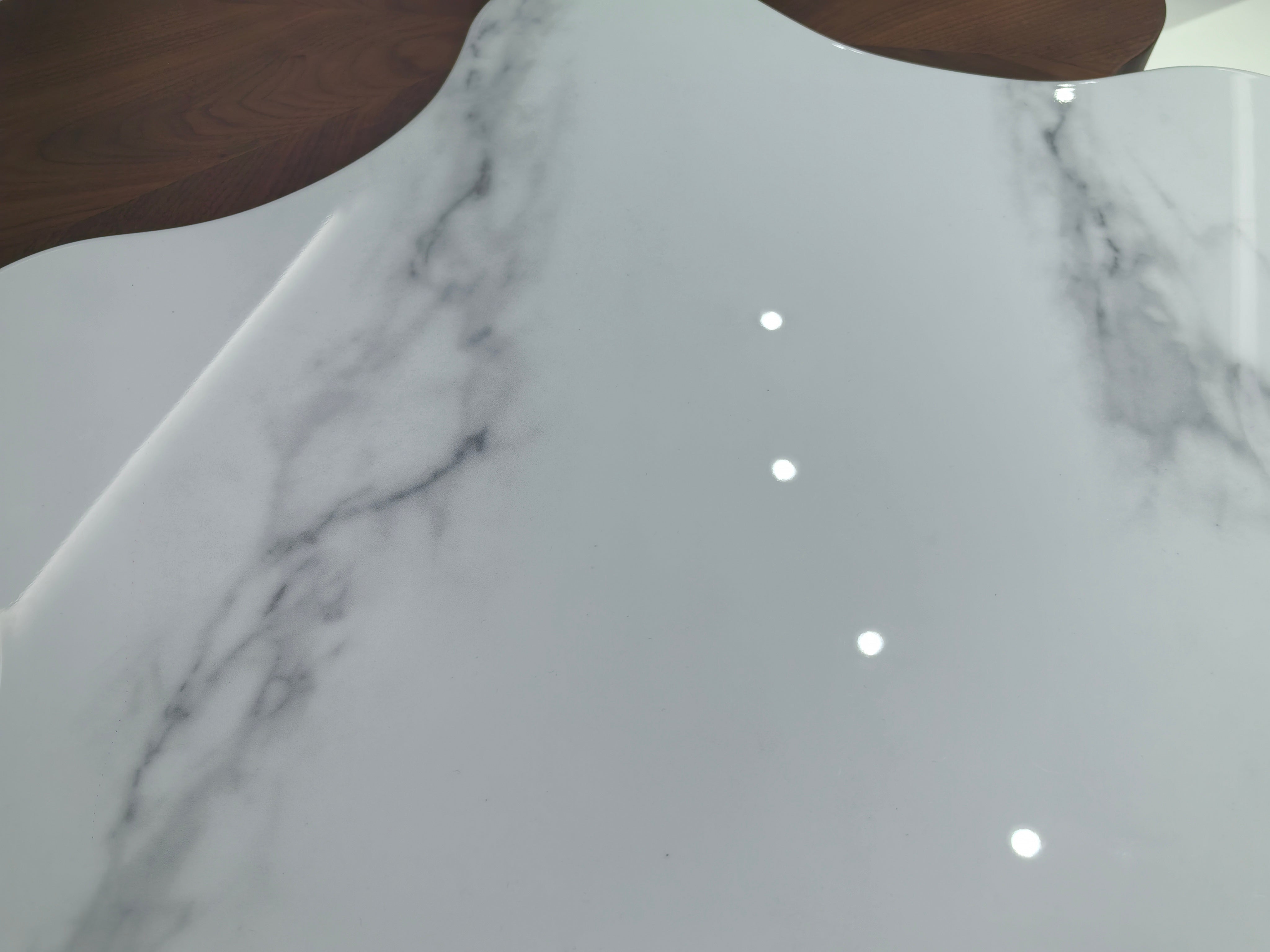 Coffee Table Artificial Stone Wood Veneer‌ LKL028CTZZ | LEUKHOME