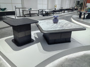 Coffee Table Super Crystal Stone Wood Veneer‌ LKL030CTZZ | LEUKHOME