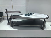 Coffee Table Artificial Stone Wood Veneer‌ LKL031CTZZ | LEUKHOME