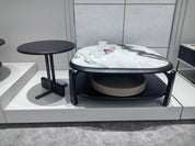 Coffee Table Artificial Stone Wood Veneer‌ LKL072CTZZ | LEUKHOME