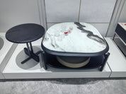 Coffee Table Artificial Stone Wood Veneer‌ LKL072CTZZ | LEUKHOME